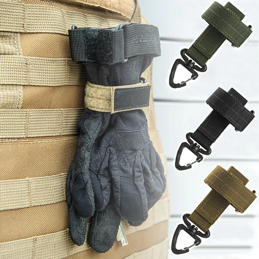 Guantes de nailon multiusos, guantes de trabajo con gancho, Clip de seguridad, cuerda de escalada táctica para exteriores, colgante para acampar, Camping al aire libre - imagen 2