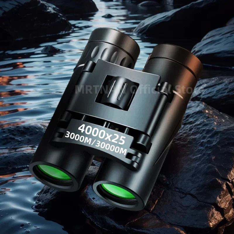 Telescopio binoculares HD con Zoom 4000X25, potente, portátil, plegable, visión de larga distancia, caza, deportes de acampada al aire libre - imagen 2