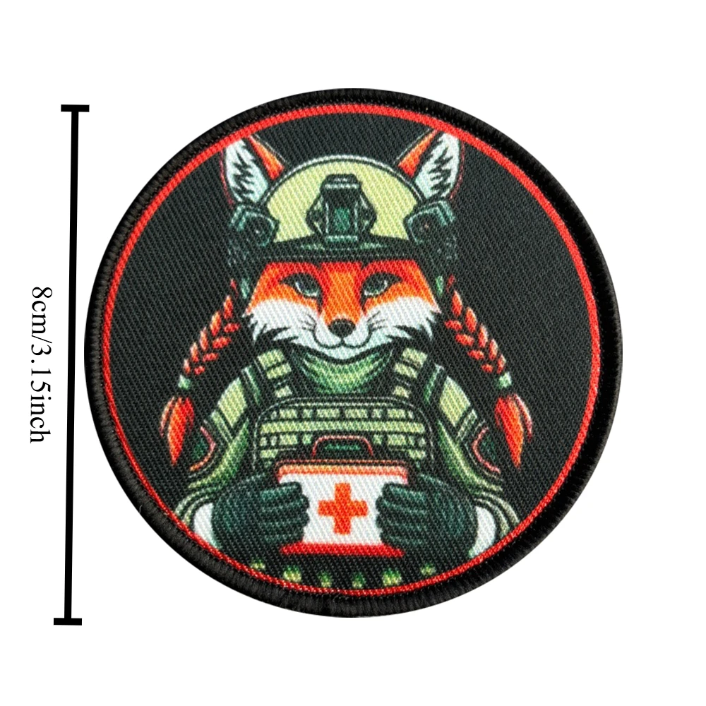 Parches tácticos Hero Fox Doctor para ropa, parche divertido de gancho y bucle, insignia militar, brazalete, pegatinas decorativas para mochila - imagen 2
