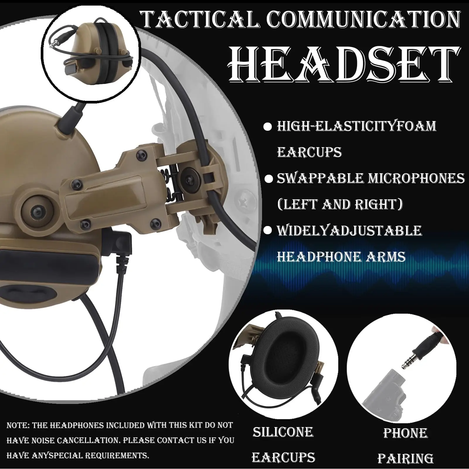 Casco táctico con luz señal, auriculares y soporte NVG para airsoft - imagen 2