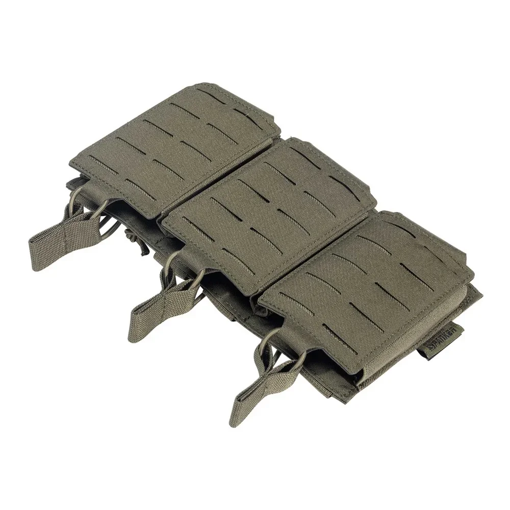 Bolsa táctica para revistas 500D, bolsa doble/Triple Mag para caza Airsoft AK 7,62/5,56mm M4 Ar, accesorios de caza para Rifle Mag - imagen 4