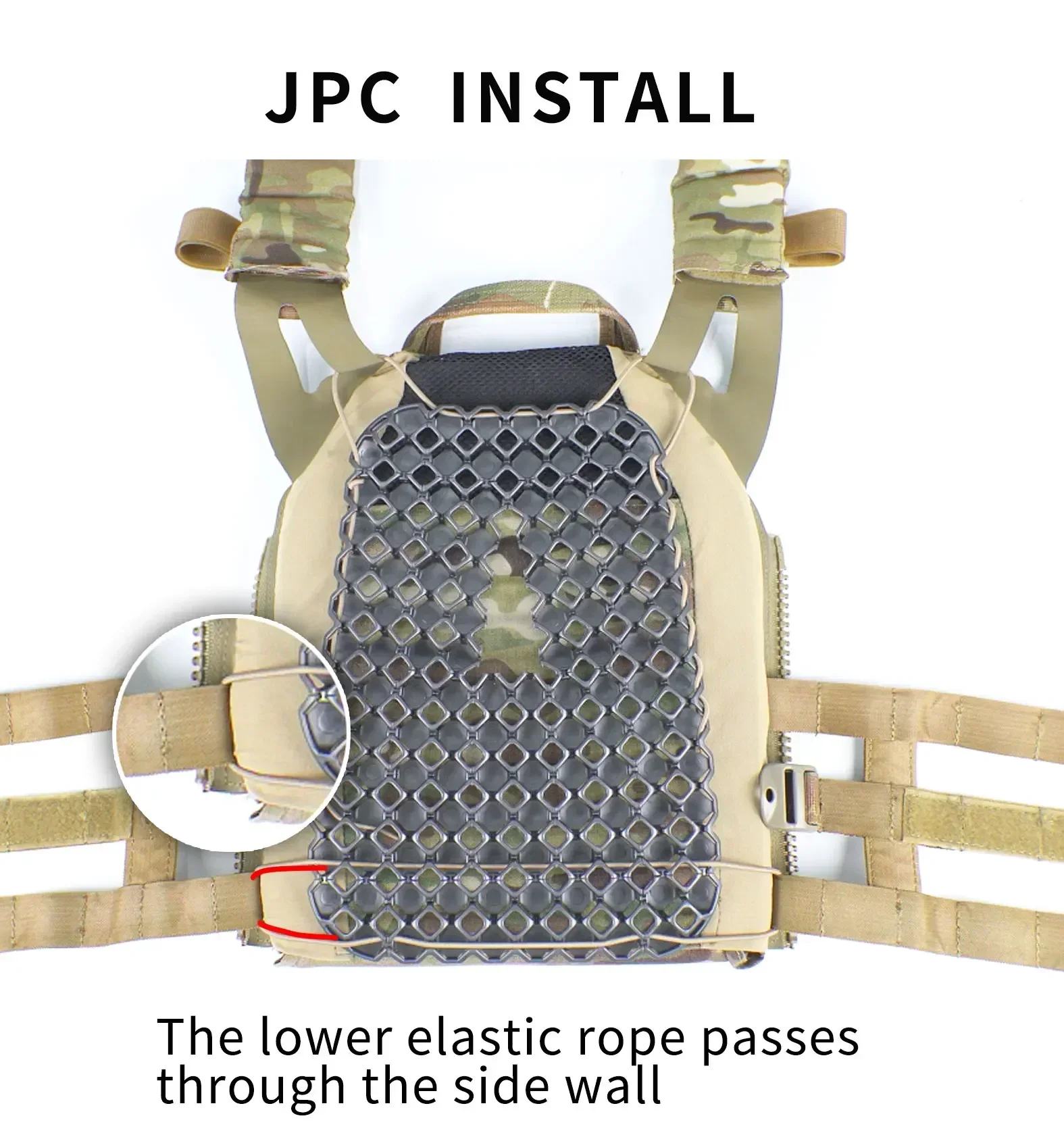 Chaleco táctico ligero y transpirable, tablero de plástico, cubierta protectora para tablero de caza, juego de guerra para hombres y mujeres, accesorios de equipo Cs para exteriores - imagen 3