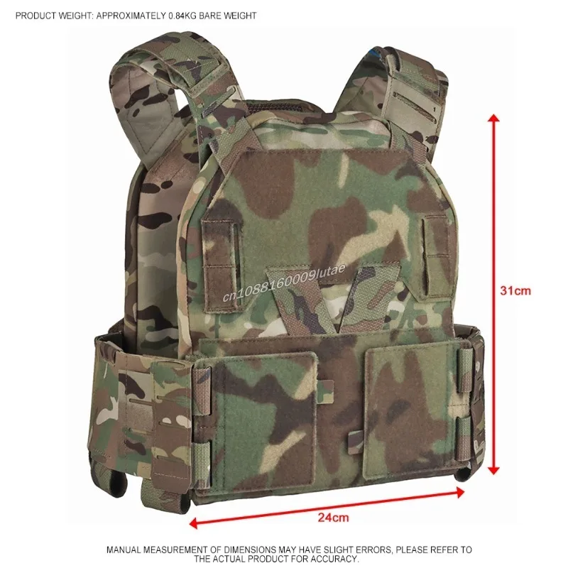 Portador de placa táctica Sub-Zero, equipo portátil Modular de liberación rápida, chaleco de caza Molle Airsoft con bolsa Triple para revistas 556 - imagen 3