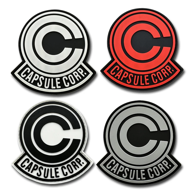 Parches CAPSULE CORP, goma luminosa de PVC de alta calidad, insignia táctica militar, brazalete con gancho, palo 3D en chaqueta, mochila - imagen 2