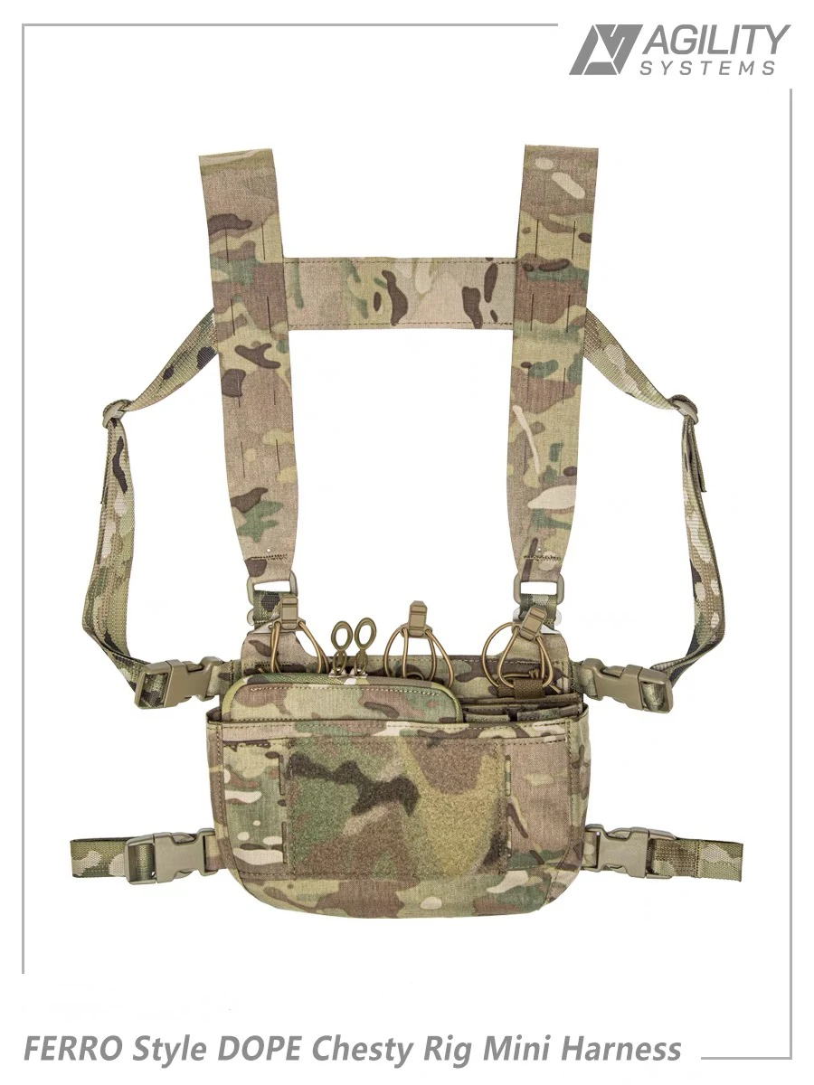 Percha de pecho DOPE estilo faraón FERRO, mini percha de pecho táctica ligera combinada - imagen 2