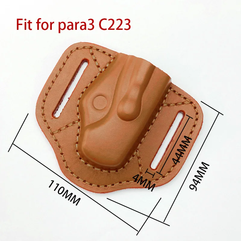 Funda de cuero genuino de 1 pieza, funda de cuero personalizada para Spider Para3 C223, bolsa de almacenamiento de cuchillos plegables - imagen 3