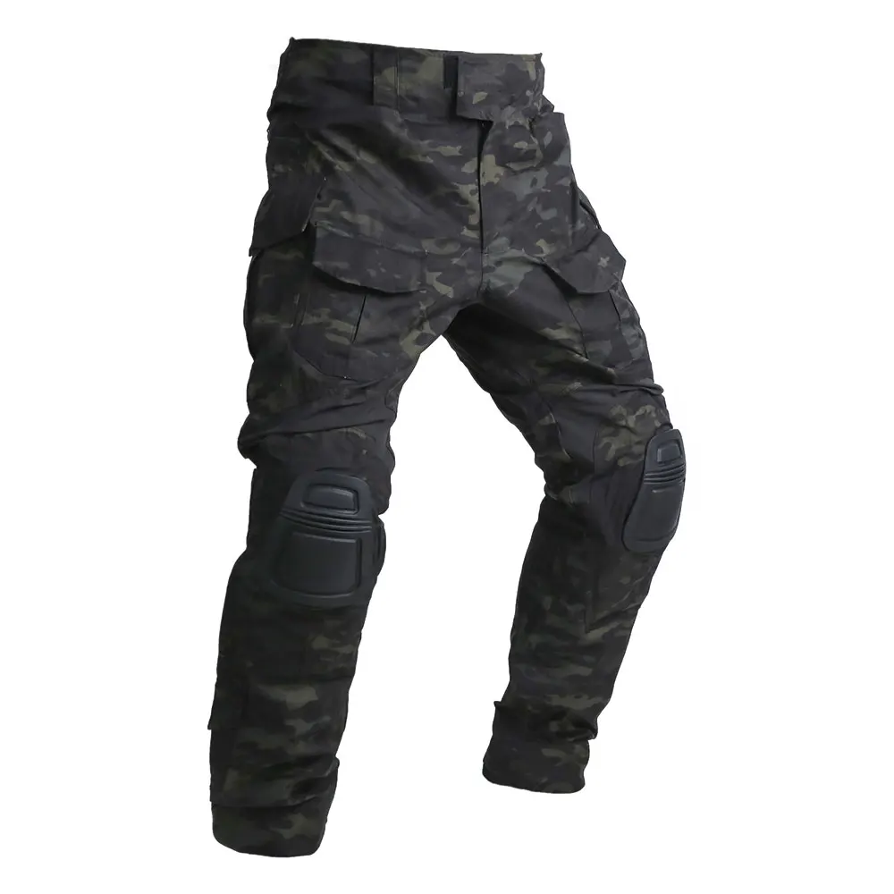 Emersongear-Pantalones extendidos tácticos G3 para hombre, Pantalón Cargo de trabajo, caza, senderismo, entrenamiento de combate, Airsoft, Nylon, versión larga MCBK - imagen 3