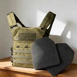 Juego de placa simulada de EVA, accesorio de caza para chaleco JPC, portador de placa, equipo de combate, chaleco de armadura militar negro, equipo Airsoft, 2 uds.