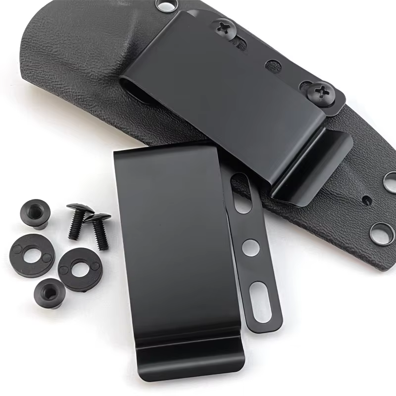 Clips de cinturón Kydex en acero inoxidable con tornillos para funda - imagen 4