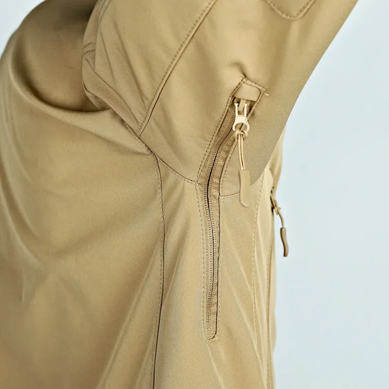 Chaqueta polar para exteriores para hombre, chaquetas tácticas de concha suave, abrigos de camuflaje, ropa de caza Airsoft, cortavientos impermeables, ropa para hombre - imagen 5