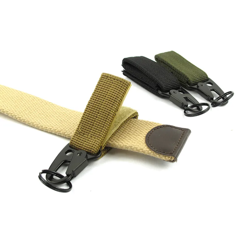 Hebilla de gancho de correa de nailon táctico EDC para exteriores, pico de águila de Metal multifunción, cinturón multiuso para exteriores, llavero, herramientas de Adorno - imagen 4