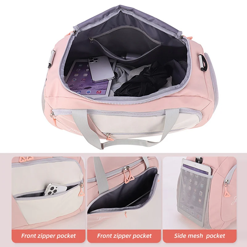 Bolso deportivo de Yoga para mujer, mochila para chica, bolso de mano para almacenamiento de zapatos, gran capacidad, impermeable, para viaje y baile, bandolera de ocio - imagen 4