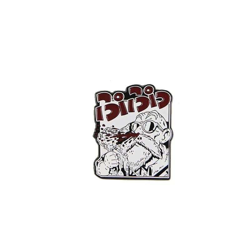 Parche de Metal con gancho y bucle de personaje de dibujos animados, bolsa de pecho funcional Roshi, insignia de moral, pegatinas tácticas de mochila - imagen 5