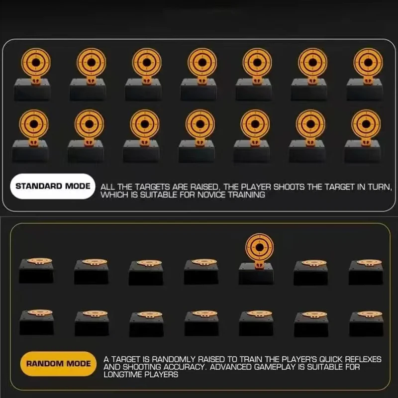 Objetivo de entrenamiento de tiro, accesorios de entrenamiento de reinicio automático de paintball, medidor de velocidad de disparo de pistola de aire - imagen 4