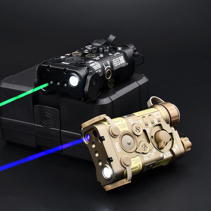 WADSN NGAL-linterna láser de caza L3, luz estroboscópica de Metal IR, color rojo, verde y azul, versión totalmente funcional, compatible con riel Picatinny de 20mm - imagen 3