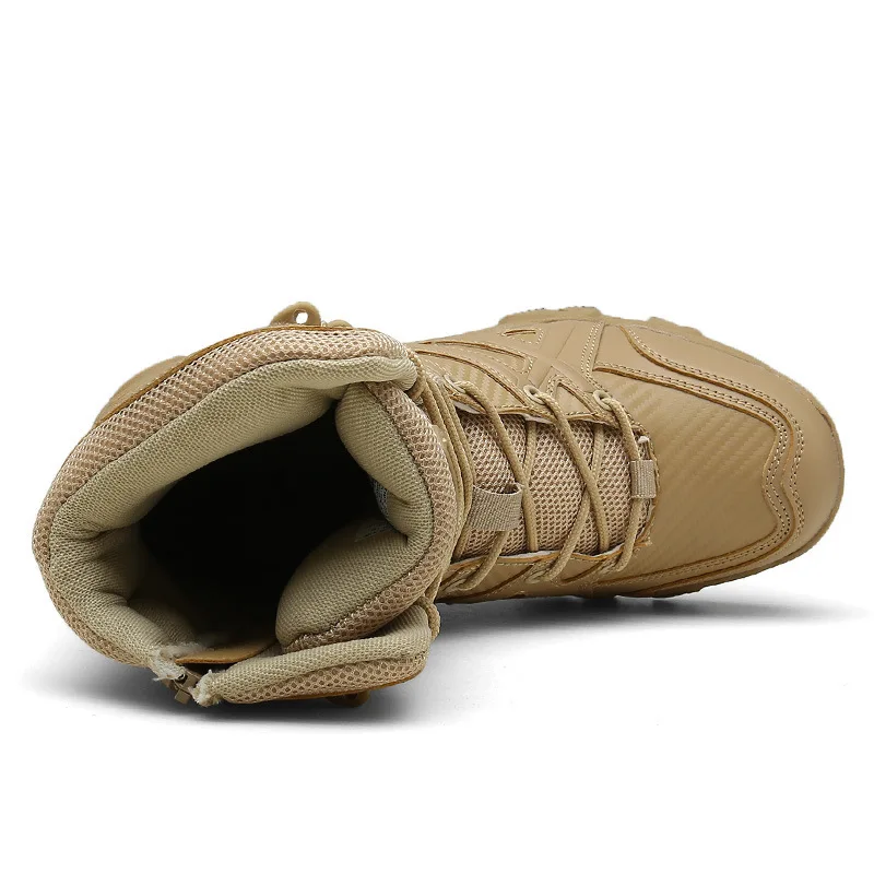 Botas tácticas de alta calidad para hombre, calzado para acampar al aire libre, senderismo, Invierno - imagen 5