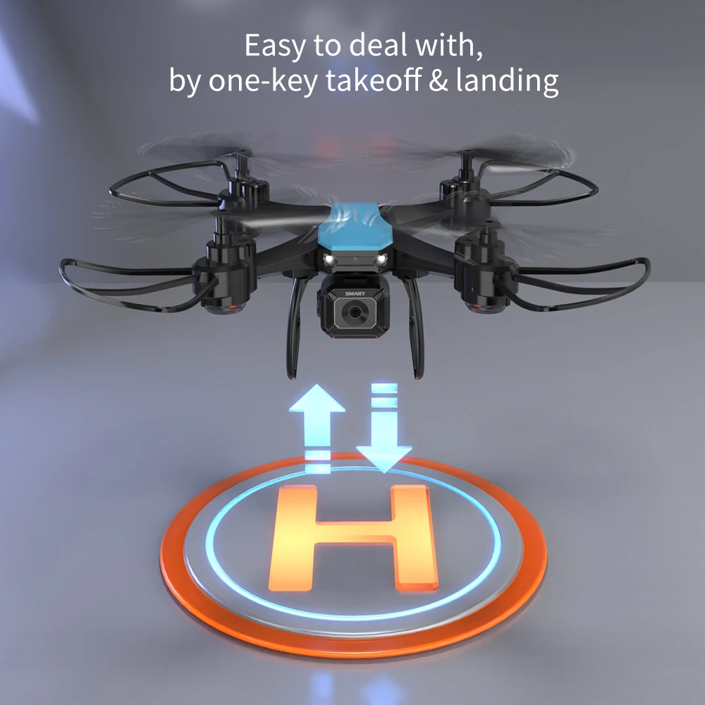 JJRC-Dron H108 avanzado para niños, Drone de bricolaje, rollo de 360 °, de una tecla despegue y aterrizaje, giro de vuelo, 4-rotor, 4K, cámara Dual, Video, juguetes para niños - imagen 5