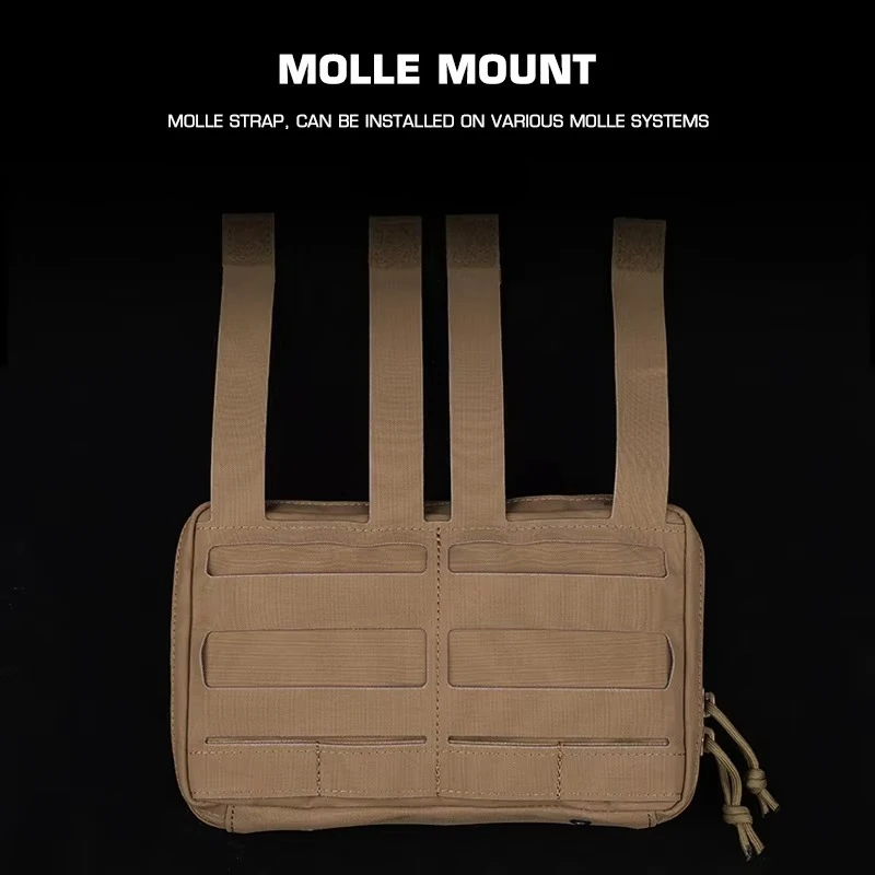【Cremallera bidireccional】 Bolsa de nailon MOLLE ARC GP, bolsa de almacenamiento para gestión de arco, accesorios para caza al aire libre, diseño de acceso rápido - imagen 4