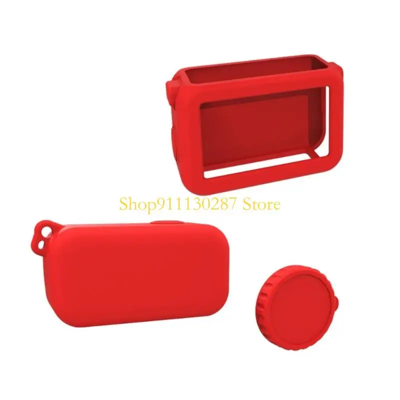 Cubierta protectora silicona J1HC para cuerpo cámara acción con tapa lente diseño resistente a arañazos - imagen 2