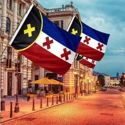 Bandera L'manberg del servidor Dream SMP para coleccionistas