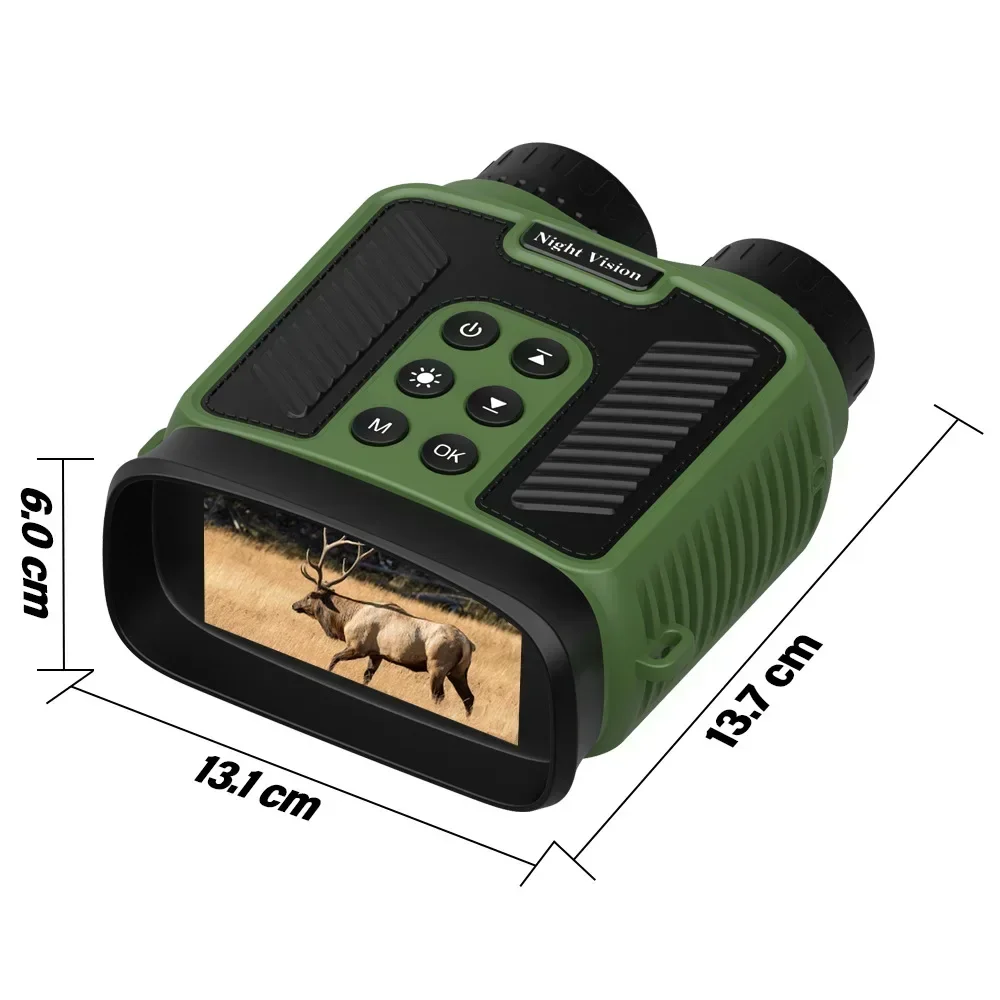 Dispositivo de visión nocturna Binocular DT59, pantalla de 3 pulgadas, Vidoe 2,5 K, 40MP, 8X, Zoom Digital para día y noche, infrarrojos, 850nm, 250-300m - imagen 4