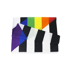 FLAGLINK Bandera LGBT para decoración: aliados gay y heterosexuales