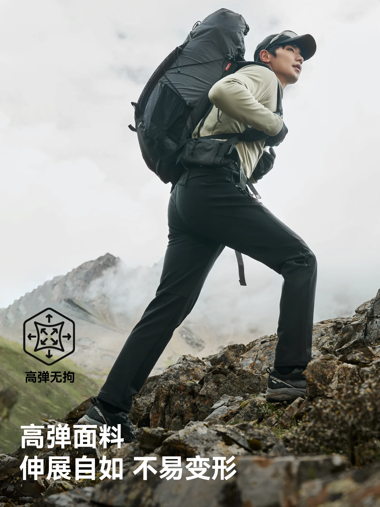 Pantalones de senderismo elásticos de invierno Pelliot para hombre, pantalones Softshell de lana para deportes al aire libre para mujer, pantalones de Trekking de montaña impermeables - imagen 5