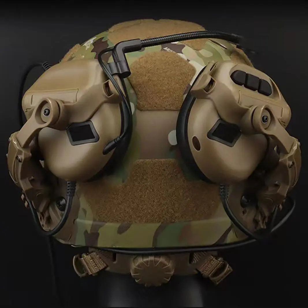 Juego de soporte para auriculares, accesorios para casco, Kit de adaptador de riel multiángulo ajustable para auriculares tácticos con cancelación de ruido - imagen 2