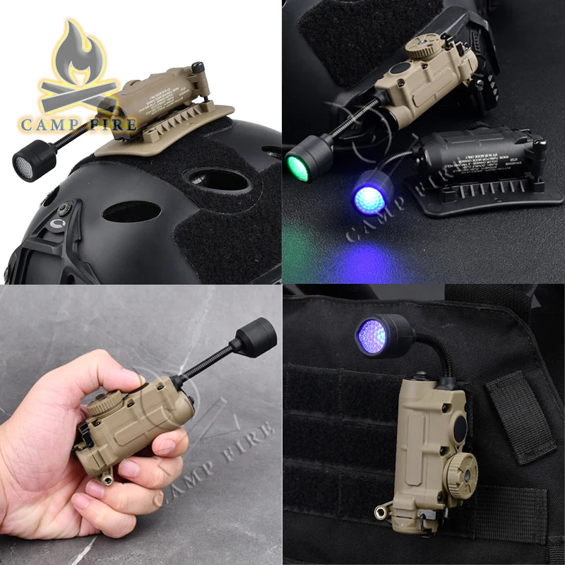 Lámpara de cabeza Sidewinder para casco táctico, luz estroboscópica roja, verde, azul, blanca, IR, LED estroboscópica IFF, lámpara de Camping para caza al aire libre - imagen 3