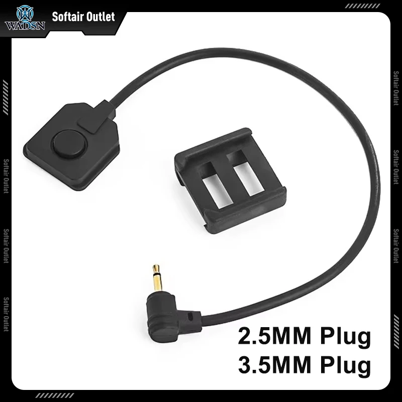 WADSN-interruptor remoto con enchufe de 2,5mm y 3,5mm, nuevo PEQ15 DBAL-A2 M3X, botón Mod de presión de mira láser, accesorio de caza apto para riel de 20mm - imagen 4