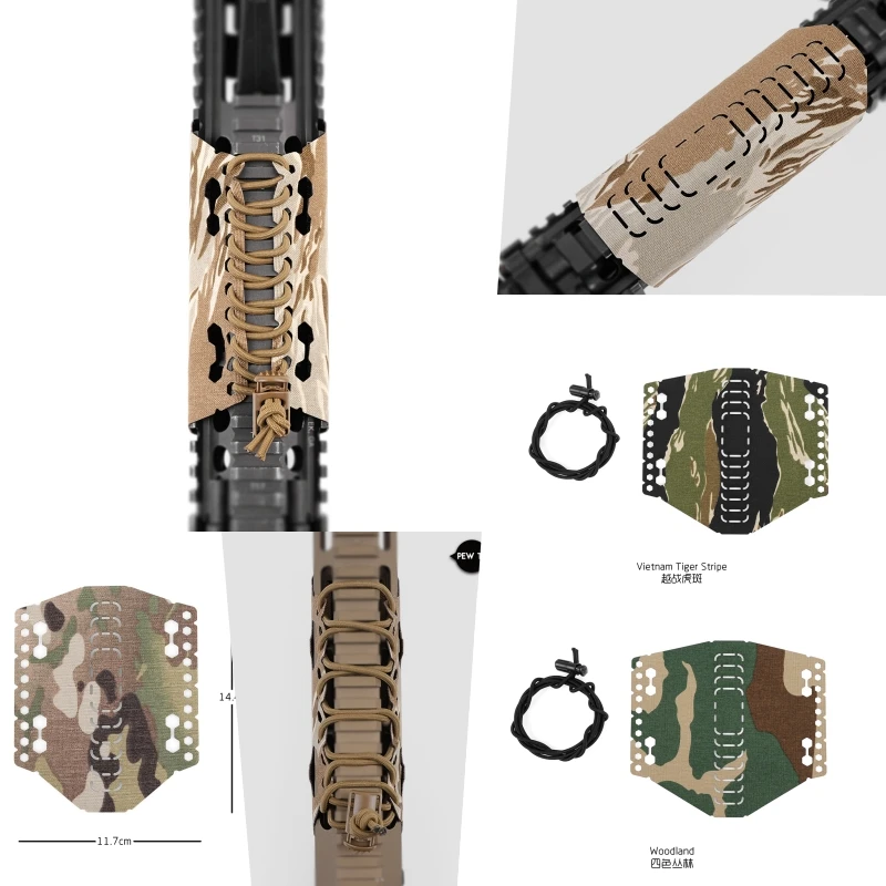 Cubierta protectora de mano antirozaduras para guardamanos para guardamanos sin rieles envuelto decorativo