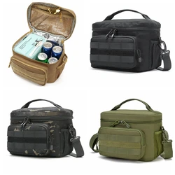 Bolsa de almuerzo de mano gruesa a prueba de fugas para pícnic al aire libre de alta capacidad, bolso de hombro aislado, bolsa de almacenamiento de hombro táctica