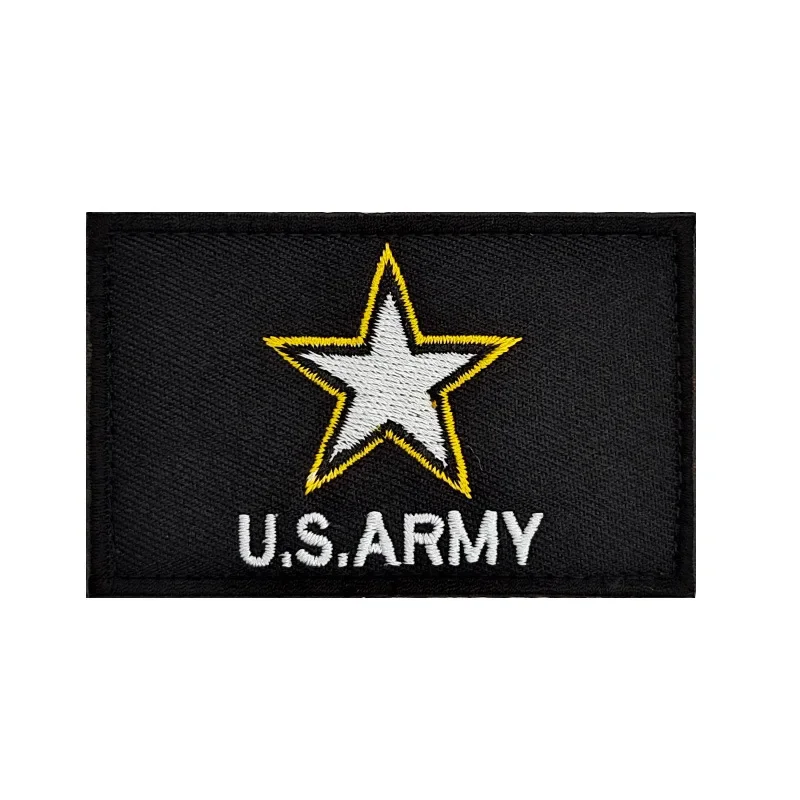 Parches de velcro de calavera pirata, insignia de bandera de tierra, mar y aire de EE. UU., decoración de mochila al aire libre, brazalete de moral, parche bordado - imagen 5