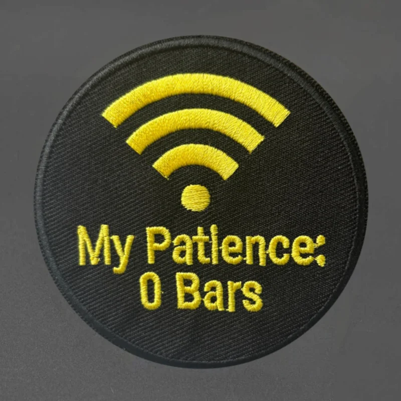 My Patience Parche táctico bordado gancho y bucle insignia moral - imagen 2