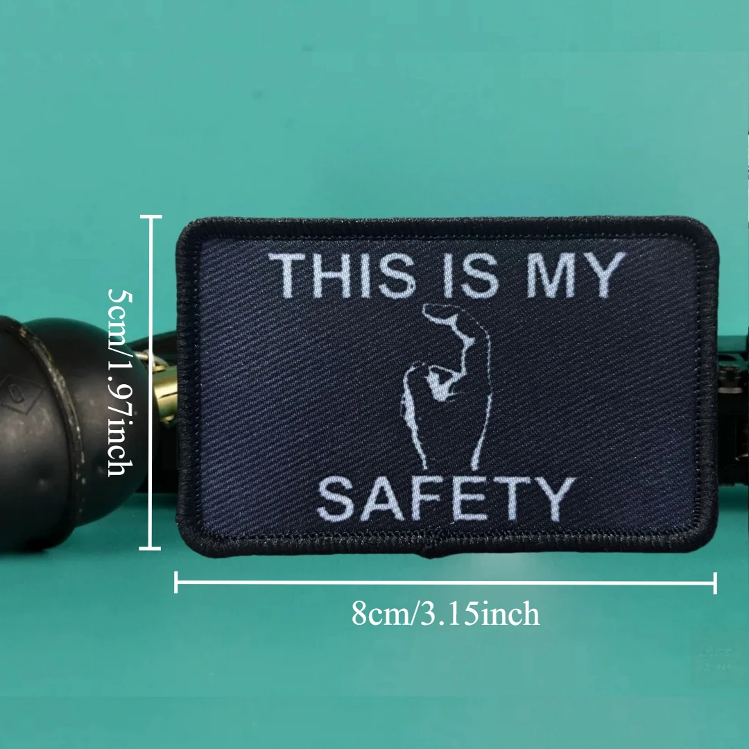 Esta es mi señor de seguridad insignia de moral táctica impresión parches de gancho y bucle para ropa brazalete del ejército militar pegatina para mochila - imagen 3