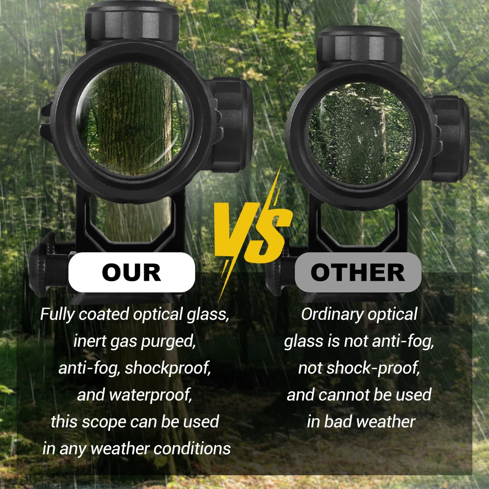 Mira telescópica combinada láser 4x32 para óptica de caza, mira telescópica para Rifle de aire para Riflescope Airsoft de 11/20mm con mira láser - imagen 3