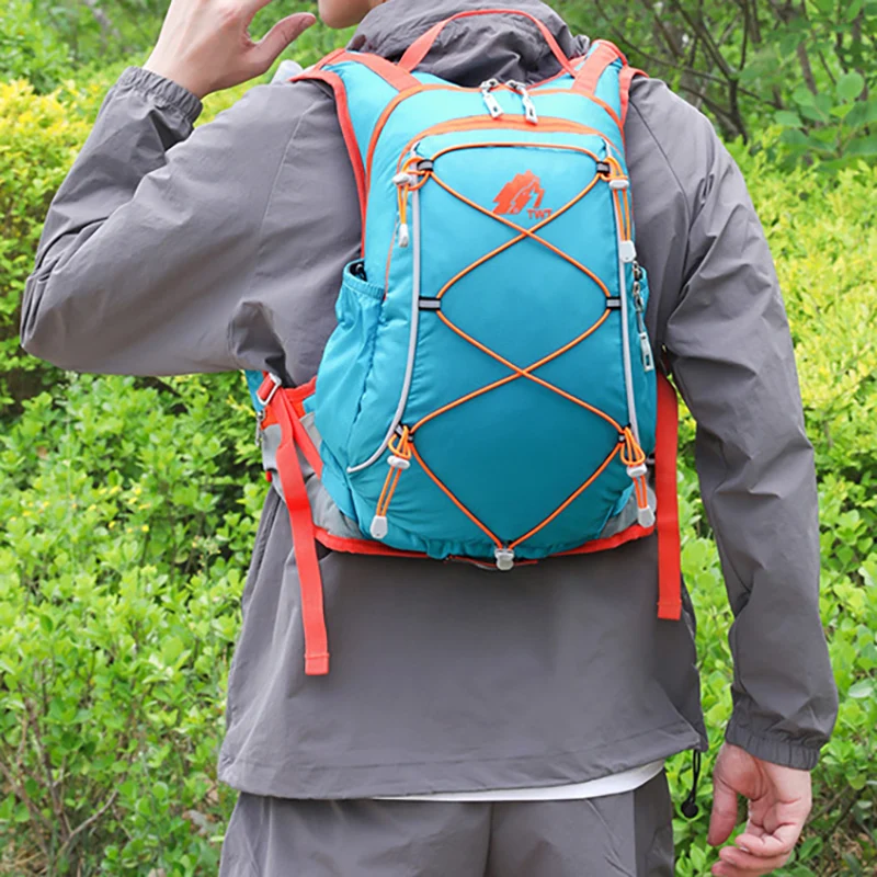 Mochila para deportes al aire libre, escalada, ciclismo, Camping, viaje, senderismo, bolsa de almacenamiento, mochila reflectante portátil para senderismo y desplazamientos para hombres - imagen 2