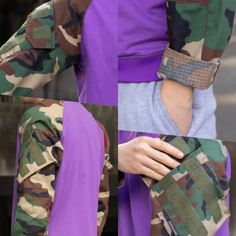 Sudadera táctica camuflaje jungla elástica forro antidesgarro - imagen 2