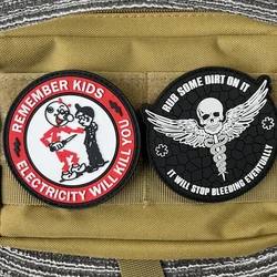 REMEMBER KIDS parche PVC moral táctico para mochila y ropa