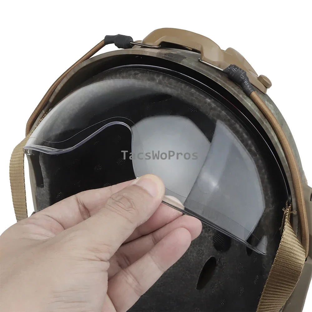 Casco táctico con gafas de tiro Airsoft Paintball Cs juego FAST PJ MH casco de entrenamiento caza combate cascos de protección - imagen 5