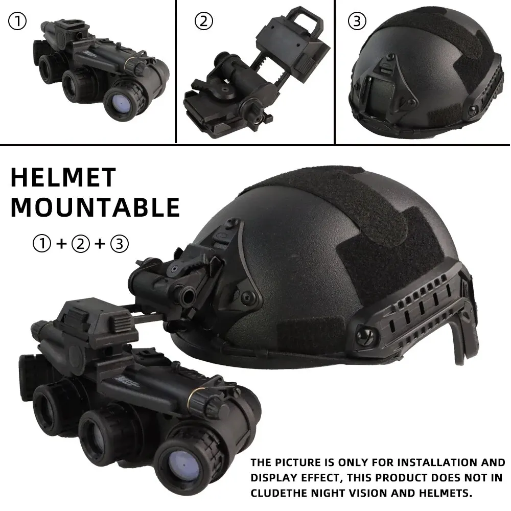 BOOIU L4G24 casco táctico NVG soporte para PVS15/18 GPNVG18 gafas de visión nocturna soporte montaje casco Accesorios - imagen 3