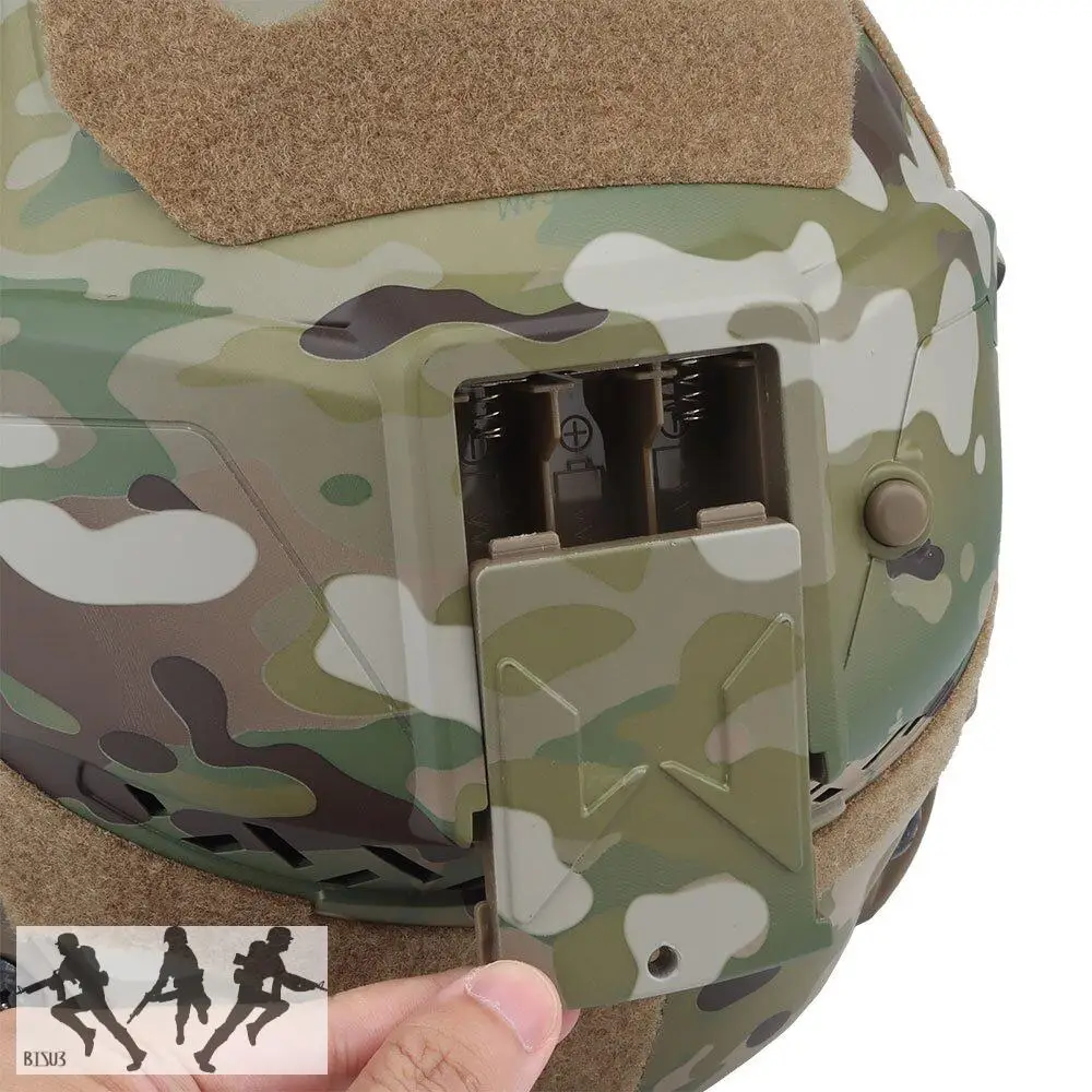 Casco táctico Airsoft Fast w-ronin II, cascos integrados, ventilador antivaho, máscara abatible, lente de repuesto, deportes de tiro de Paintball - imagen 5