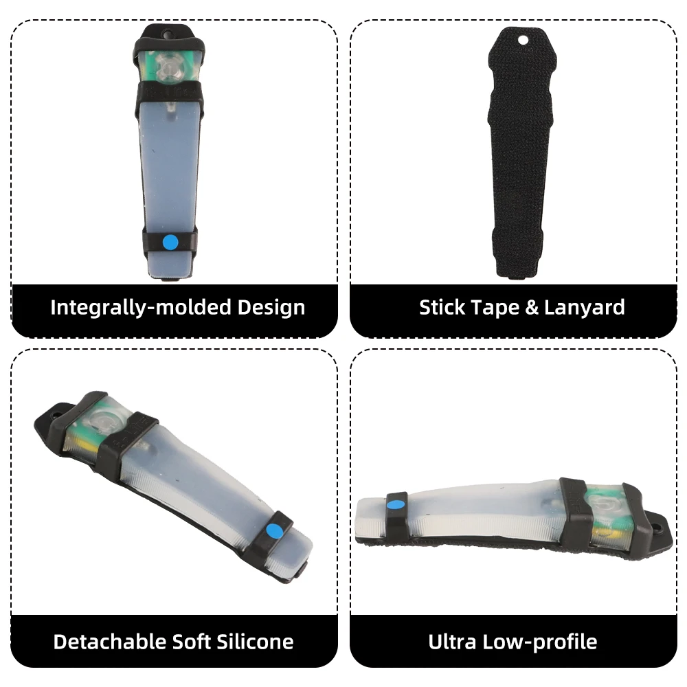 BOOIU-luz táctica para casco, marcador de identificación, Flash de seguridad, luz de señal de supervivencia, accesorios para casco de caza y senderismo - imagen 4