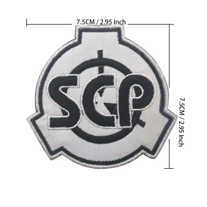 Parches de gancho y bucle bordados con apliques de tela Embleem de base SCP, insignias tácticas para amantes sobrenaturales en mochila, sombrero - imagen 5