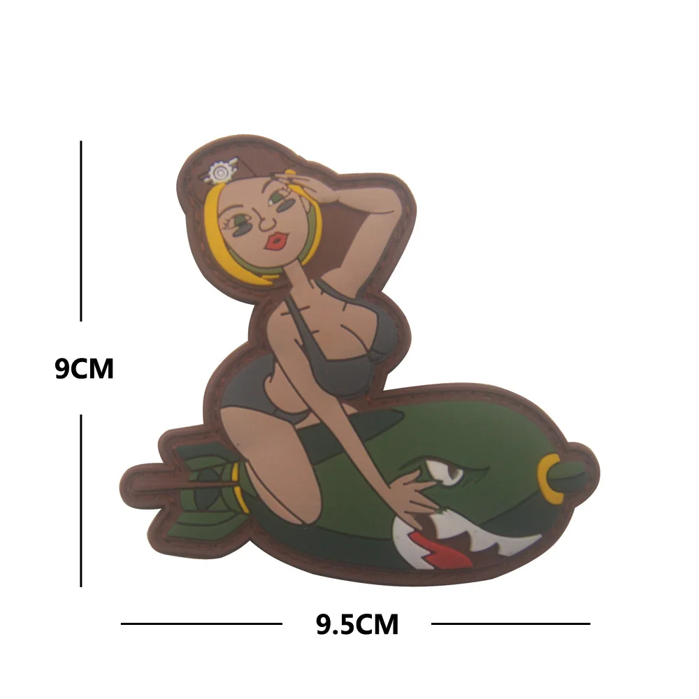 Accesorios para bolsa al aire libre, brazalete de goma 3D, Bikini Sexy para mujer, soldado, moral, chaqueta táctica, brazalete, mochila DIY, parche de gancho - imagen 5