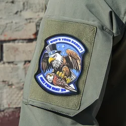 Who's Your Daddy Eagle parche táctico MOLLE para ropa y mochila