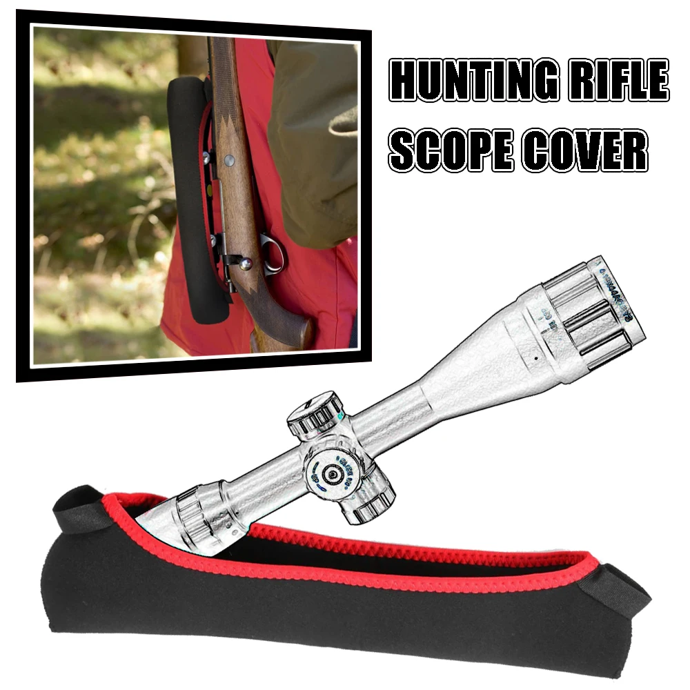 Funda grande para Rifle de caza, bolsa protectora de neopreno de 13 "x 3,5", fundas elásticas para alcance de pistola, soporte duradero, accesorios para pistola