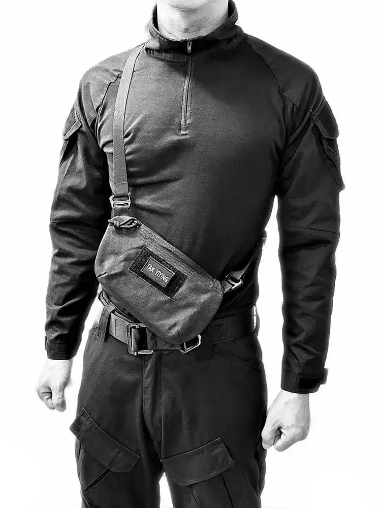 Mochila táctica, bolso con correa para el pecho, bolso de un solo hombro para deportes de senderismo al aire libre, riñonera, bolso antirrobo, bolso para teléfono móvil - imagen 3