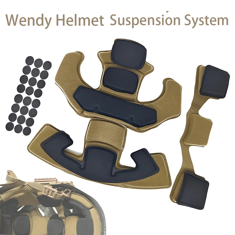 Wendy-sistema de suspensión para casco, casco táctico FAST MICH, accesorio para casco de caza al aire libre, almohadilla de espuma esponjosa/memoria