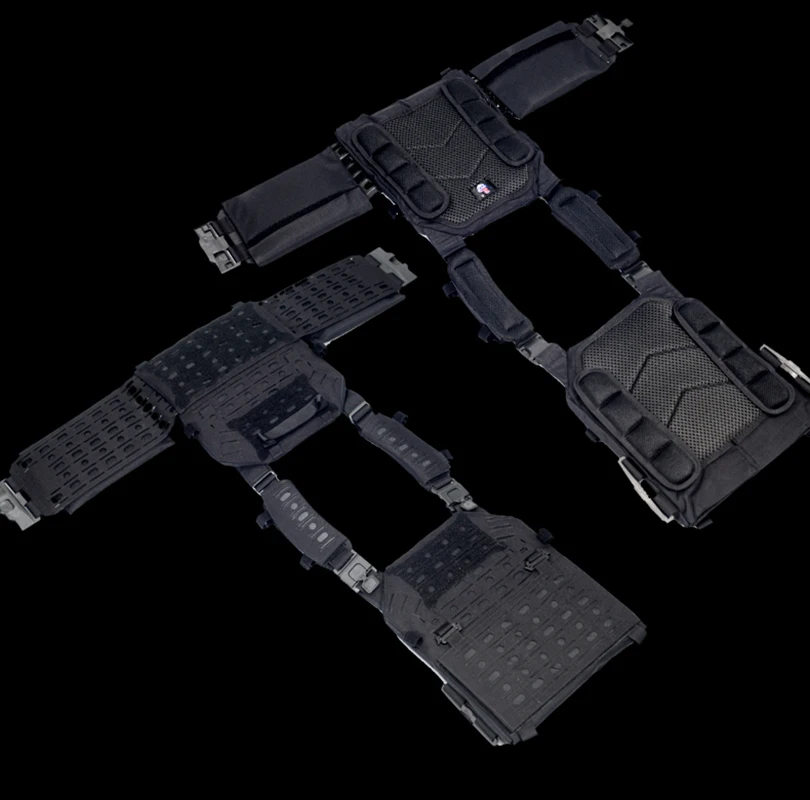 Chaleco portador de placa táctico Modular ligero con sistema de mochila de liberación rápida para aventuras al aire libre, tela 1000D